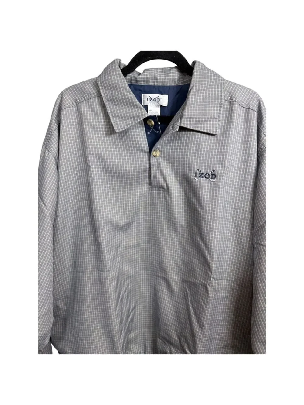 IZOD Pullover Jacket Size L Gray